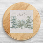 Watercolor Pine Forest and mountain Rustic Stone Magnets<br><div class="desc">Add a touch of nature to your fridge with our Watercolor Pine Forest Rustic Stone Magnet! This vintage-inspired gem is perfect for holding memories in style. A unique kitchen gift for any nature lover! #WoodlandCharm #VintageDecor</div>