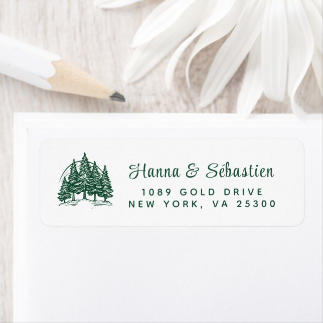 Watercolor Pine Tree Chic Christmas  (Insitu)