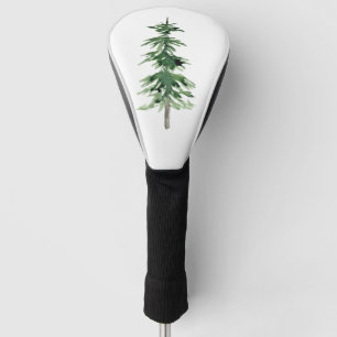 Watercolor Pine Tree Golf Head Cover