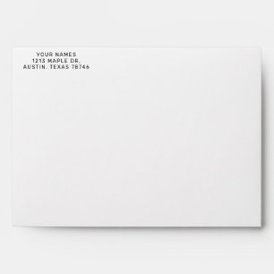 Watercolor Pine Trees Envelope