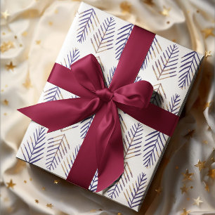 Watercolor Pine trees - purple Wrapping Paper Sheet