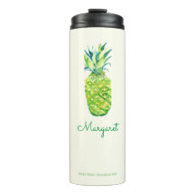 Watercolor Pineapple Cute Artistic Tropical Fruit