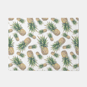 Watercolor Pineapple Pattern Doormat