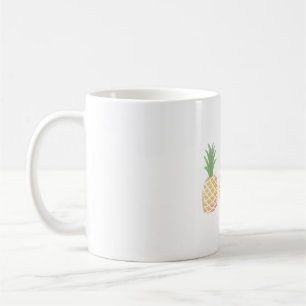 Watercolor Pineapple, Tropical Vibes Coffee Mug