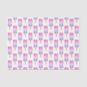 Watercolor Pink and Purple Popsicle Tissue Paper