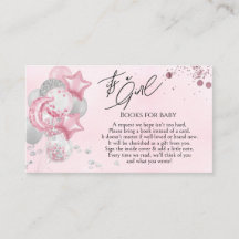 Watercolor Pink Balloons Its A Girl Books for Baby