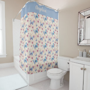 Watercolor pink blue Butterfly pattern name