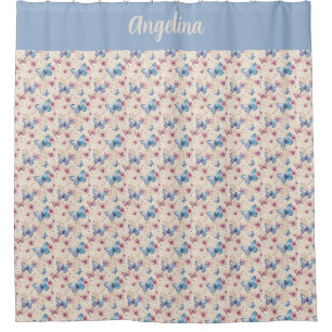 Watercolor pink blue Butterfly pattern name 