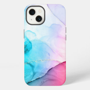 Watercolor Pink Blue iPhone / iPad case