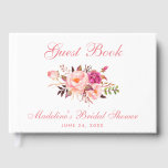 Watercolor Pink Blush Floral Bridal Shower Guest Book<br><div class="desc">Watercolor Pink Blush Floral Bridal Shower Guest Book</div>