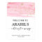 Watercolor Pink Blush & Gold Christening Welcome