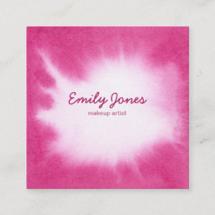 Watercolor pink business cards