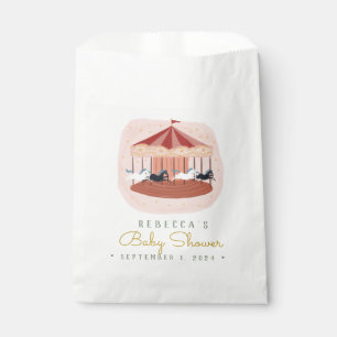 Watercolor Pink Carousel  Favour Bag
