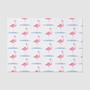 Watercolor Pink Flamingo Tissue Paper