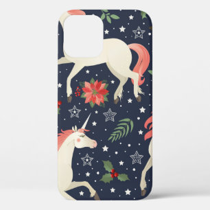 Watercolor pink flamingos, exotic birds, tropical iPhone 12 case