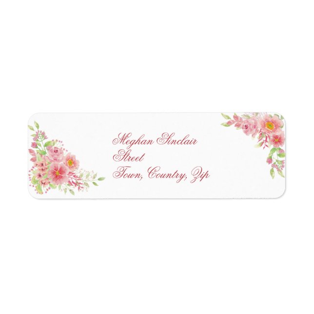 Watercolor Pink Floral (Front)
