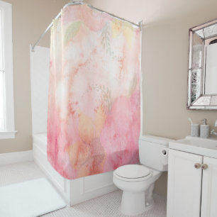 Watercolor Pink Floral Background