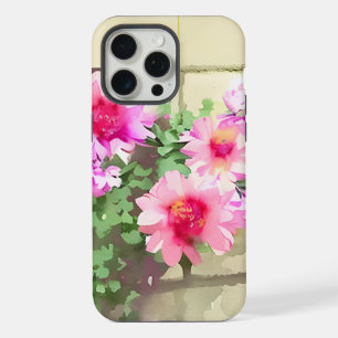Watercolor Pink Flowers iPhone 15 Pro Max Case