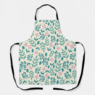 watercolor pink flowers pattern cool women gift apron