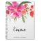 Watercolor Pink Flowers Posy Personalized Notebook