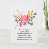 Watercolor Pink Hydrangea Birthday