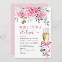 Watercolor Pink Hydrangea Bridal Shower