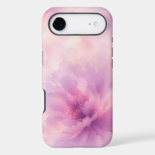 Watercolor Pink Lavender Blossom Abstract