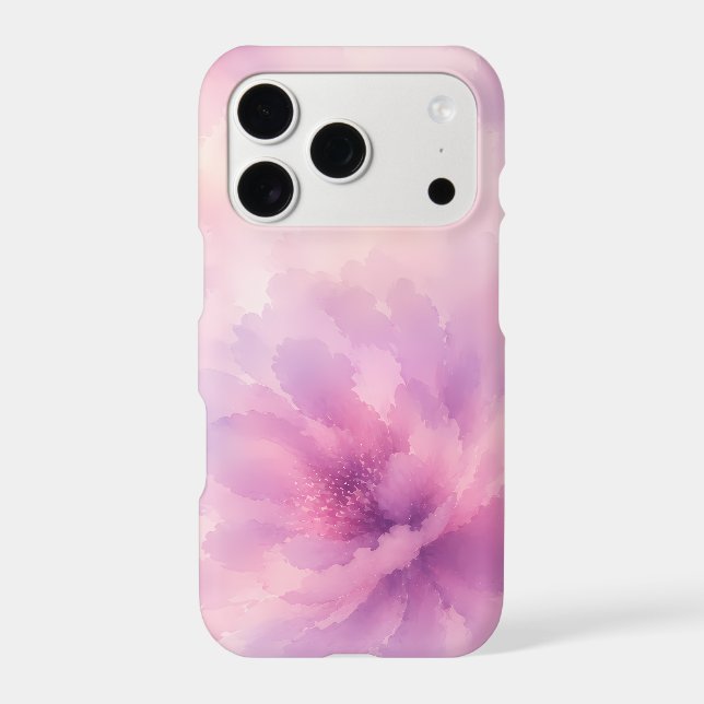 Watercolor Pink Lavender Blossom Abstract (Back)