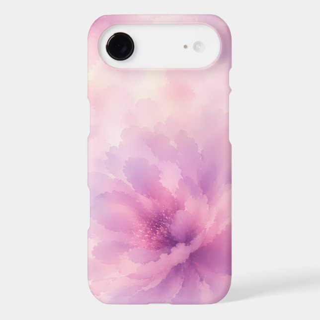 Watercolor Pink Lavender Blossom Abstract (Back)