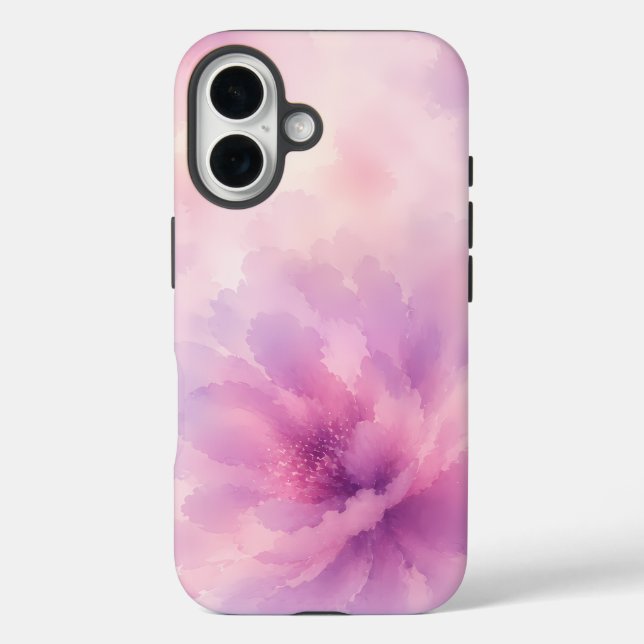 Watercolor Pink Lavender Blossom Abstract Case-Mate iPhone Case (Back)