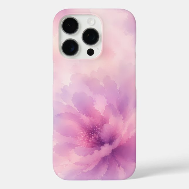 Watercolor Pink Lavender Blossom Abstract Case-Mate iPhone Case (Back)