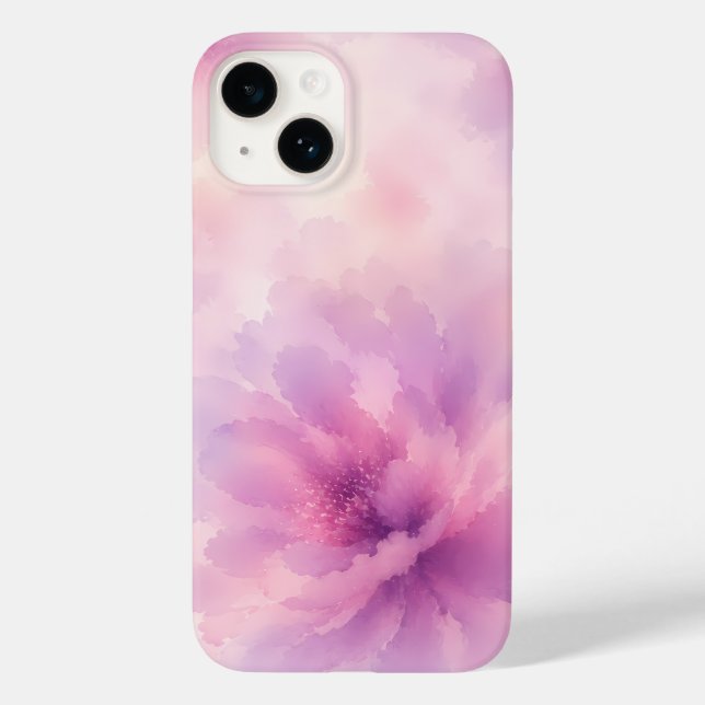 Watercolor Pink Lavender Blossom Abstract Case-Mate iPhone Case (Back)