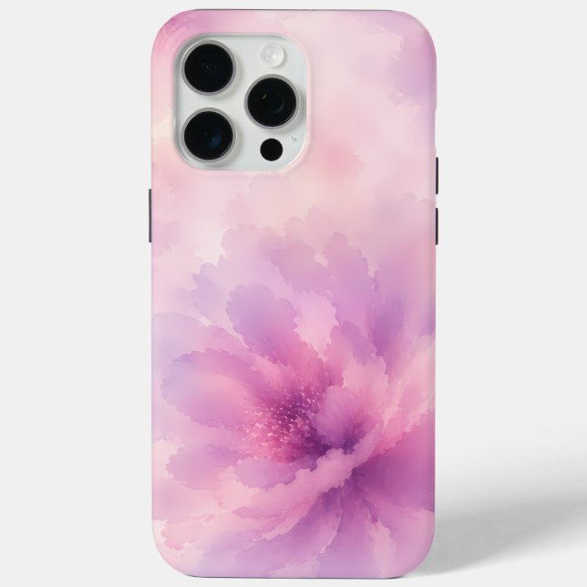 Watercolor Pink Lavender Blossom Abstract Case-Mate iPhone Case (Back)