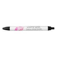 Watercolor pink lips makeup branding