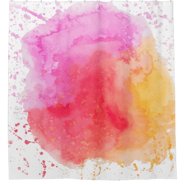 Watercolor pink orange red cloudy (Front)