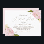 Watercolor Pink Peonies Sweet Sixteen Invitation<br><div class="desc">Watercolor Pink Peonies Sweet Sixteen Party Invitation. Customizable sweet 16 party invitation featuring elegant script,  watercolor illustrations of blush pink peonies,  baby's breath,  twigs,  foliage and wreath. This floral invitation is perfect for spring,  summer and garden parties. Matching items are available.</div>