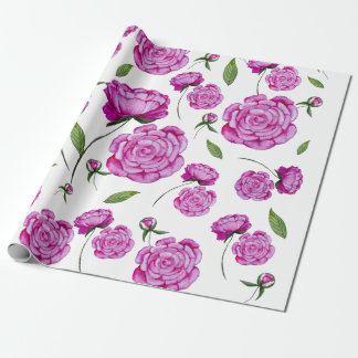 Watercolor pink peonies  tote bag round cushion co wrapping paper