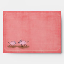 Watercolor Pink Piggies