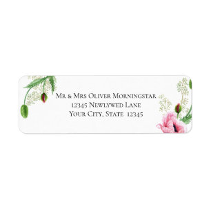 Watercolor Pink Poppies