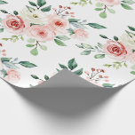 Watercolor Pink Rose Wrapping Paper<br><div class="desc">Celebrate any special occasion with this beautiful set of pink watercolor rose wrapping paper!</div>