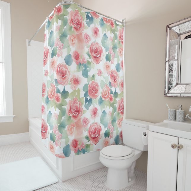 Watercolor Pink Roses (In Situ)