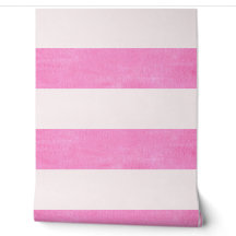 Watercolor Pink Stripes | Baby Girl Nursery