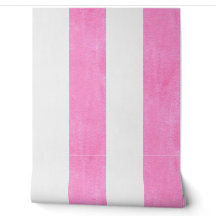 Watercolor Pink Stripes | Baby Girl Nursery