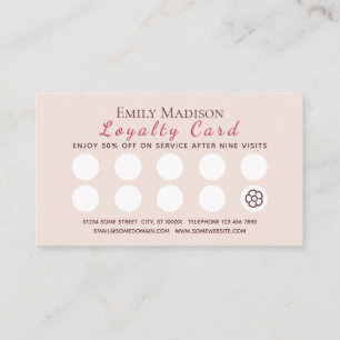 Watercolor Pink Yellow Roses on black, Monogram Loyalty Card