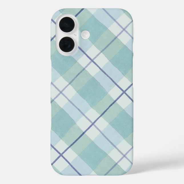watercolor plaid pattern Case-Mate iPhone case (Back)