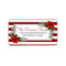 Watercolor Poinsettia Christmas Address Labels