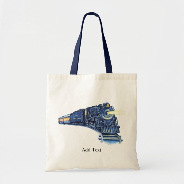 Watercolor Polar Express  Tote Bag (Front)