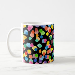 Watercolor Polka Dot, Easter Background. Coffee Mug