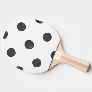 Watercolor Polka Dot Ping Pong Paddle