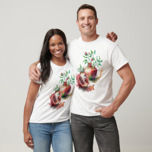 Watercolor Pomegranates  T-Shirt